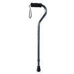 Sky Med Aluminum Lightweight Bariatric Heavy Duty Cane-600lbs Weight Capacity,1.3 lbs., Soft Handgrip, Carrying Strap, Offset Handle, (Slate Gray)