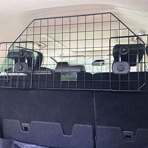 UKB4C Heavy Duty Pet Dog Guard Wire Mesh Car Barrier Adjustable Auto SUVs Vehicle Fence Safety Grill Black