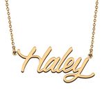 Unique Made Best Friends Haley Name Necklace for My Bitchs Birthday Gift