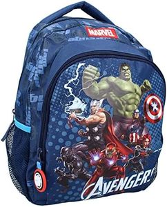 Power | Sac à Dos pour Enfants bleu | Marvel Avengers | 35 x 25 x 12 cm