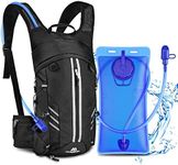 BROTOU Hydration Pack Backpack with 2L Water Bladder, BPA Free, Light Weight, with 2 Waist Pouch Water Pack, Outdoor Gear for Cycling Hiking Running Climbing,Camping, Biking