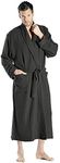 Cashmere Boutique 100% Pure Cashmere Full Length Robes for Men – Shawl Collar, Lightweight, Soft Plush, Winter Warm, and Cozy