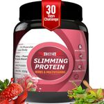 SOS Nutrition Women Protein & Herbs to Reduce Body Fat, Manage Weight & Metabolism | Protein Powder for Women with 24g Whey Protein and Plant Protein, No Added Sugar (Strawberry, 910gm)