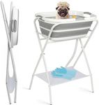 WUDLEP 2-in-1 Elevated Dog Bath Tub