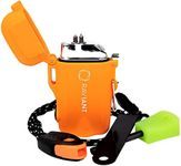 RAVIANT Ligher, Electric Plasma Lighter, Rechargeable Electric Lighter- Flameless Dual Arc Lighter with Emergency Whistle, Flint Rod, and USD Cable for Outdoor Adventures (Orange) [100% Aussie-Owned]