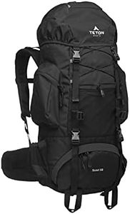 TETON 55L Scout Internal Frame Backpack for Hiking, Camping, Backpacking, Rain Cover Included