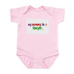 CafePress - My Mommy is A Lawyer Infant Bodysuit - Cute Infant Bodysuit Baby Romper Petal Pink