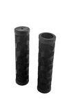 Dark Horse® Bicycle Handlebar Grip Set, Soft Rubber, Non Toxic, Anti-Slip, Standard Size Cycle Handle Grip, Length 12.5 cm (Black)