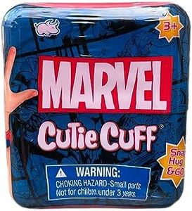 Disney Cutie Cuff Plush Slap Band - Steering Wheel Buddy - Mystery Capsule (1 of 6 Figures at Random) Collect Them All! ((1) Marvel Mystery Capsule)