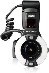 MEKE MK-14EXT-C E-TTL Macro LED Ring Flash with LED AF Assist Lamp for EOS 4000D 70D 77D 80D Rebel T7i T6i T6s T6 T5i T5 T4i T3i SL2 and Other EOS Digital DSLR Camera with Standard Hot Shoe Stand