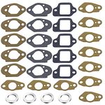 Strongthium Push Lawn Mower Carburetor Gasket Set for Honda GCV190 HRX217 HRS216 HRB216 HRR216 HRZ216 GCV135 GCV160 GSV190 Engine Power Pressure Washer 16221-883-800 16212-ZL8-000 16228-ZL8-000