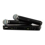 Shure BLX288/B58 Wireless Microphone System for Two Vocalists with BLX88 Dual Channel Receiver and 2X BLX2 Handheld Transmitters with BETA 58A Mic Capsules Optimized for Lead Vocals