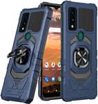 jackpot wireless Compatible for ATT Maestro 3(U626AA), AT&T Maestro 3 Case with Screen Protector, Ring Kickstand for Magnetic Car Mount Military Grade, Heavy Duty Shockproof Cover (Blue)