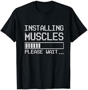 Installing Muscles - Loading - Please Wait...Fitness Maglietta