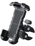 Lamicall Motorcycle Phone Mount Holder - Easy Installation Handlebar Phone Clamp, Scooter Phone Clip for iPhone 14 15 Pro Max 13 Pro Max 12 Plus 16 Pro, Galaxy S24 Ultra, S23, S22, 4.7-6.8" Cellphone