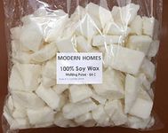 MODERN HOMES Vegetable Soy Wax Flakes for Candle Making (White, 1 kg, High Grade)