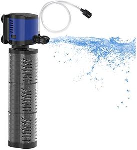 TARARIUM Aquarium Filter Powerful 660GPH for 100-300 Gallon Large Fish Tank Small Pond Fountain, Wave-Maker Submersible Water Pump Turtle Tank Filter for Saltwater & Freshwater System