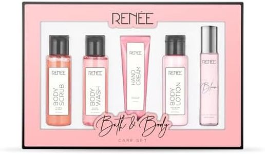 RENEE Bath & Body Care Set - Luxurious Body Wash, Exfoliating Scrub, Hydrating Lotion, Hand Cream & Signature Perfume - Premium Gifting Combo of 5 (BLOOM)