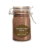 S P R I G Coconut Palm Sugar Mingled with a Quartet of Brown Spices | Coconut Sugar Infused with Cinnamon, Clove & Star Anise | Baking, Desserts & Coffee | No Artificial Flavours or Colours | 175g