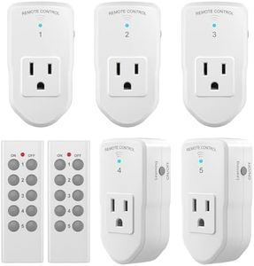 BN-LINK ES1513-5-2 Wireless Remote Control Outlet with Extra Long Range (5 Pack)