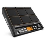 LEKATO Percussion Sampling Pad, Drum Sample Pad Set with 9 Velocity-Sensitive Drum Pad, Percussion Pad Strike Multipad with 600+ Sounds, Display, USB MIDI, AUX, Looper, Triggering Inputs