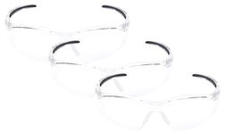 Honeywell 1015370 A800 Sporty Safety Eyewear Frame with Clear Anti-Scratch Lens, Translucent One Size,Clear/Translucent