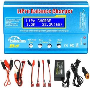 Hobby Fans B6 Mini Professional Balance Charger/Discharger with Power Supply for 1S-6S LiPo Lilon Life NiCd NiMh Pb RC Battery