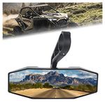 UTV Rear View Mirror Fits 1.75" Roll Cage Bar, Convex RZR Center Rearview UTV Mirror for Polaris RZR 800 1000 S 900 XP Arctic Cat Wildcat Sport 2015-2018, General, Ranger # 2881540