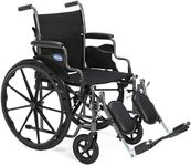 Invacare Wheelchair for Adult, Compact Folding Manual Wheel Chair with Flip-Back & Removable Desk-Length Arms, Fold-Down Backrest, Lightweight Design, Swing-Away Footrests, 300lb Weight Capacity