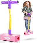 Toys for 3-12 Year Old Girls, Notique Pogo Stick Girl Toys Age 3-12 Outdoor Toys for Kids 3-12 Pogo Jumper Toddler Girl Toys Gifts for 3-12 Year Old Girls for Kids Pink