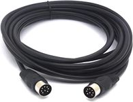 Tomost MIDI Cable 8 Pin Din Speaker Extension male to male Converter Lead for Bang and Olufsen B&O PowerLink BeoLab (5 meter)