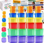 miaform Portion Control Container and Food Plan (Labeled 28 Pcs) - 21 Day Portion Control Container Kit- 21 Day Tally Chart with e-Book