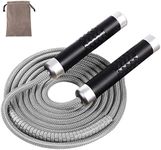 Gaoykai Weighted Jump Rope for Women,Men,Heavy jump rope with Adjustable Bold PVC Rope,Ball Bearing Aluminum Alloy Non-Slip Handle,Great for Crossfit Training, Boxing, and MMA Workouts