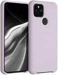 kwmobile Case Compatible with Google Pixel 5 Case - TPU Silicone Phone Cover with Soft Finish - Purple Cloud