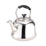 Royalford Stainless Steel Tea Kettle for Stove Top, Portable Teapot for Kitchen Camping Hiking Anti - Hot Handle Tea Boiler Hot Water Kettle for Tea Coffee, 1L Capacity