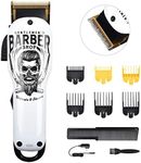 Men Professional Hair Clippers Cord/Cordless Haircutting & Trimming Kit Rechargeable 2000mAh Hair Beard Trimmer Haircut Grooming Kit with 6 Guide Combs