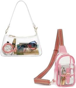 LOXOMU Clear Sling Bag for Stadium Events