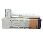 Kostech Derma Stamp 140 Adjustable Micro-Needling Derma Stamp Pen Titanium Needles I Needle length from 0 mm – 3 mm for Skin Care, Anti-Stretch Marks & Skin rejuvenation (Pack Of 1)