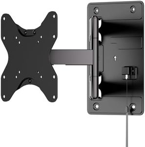 Mount-It! Lockable RV TV Wall Mount for 23-43 Inch TVs, Quick-Release Full Motion Bracket for Campers, Motorhomes, Trailers & Boats, Secure Swivel Arm, VESA 75x75-200x200, 77 lbs Capacity