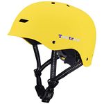 Tontron Skate Helmet (Matte Yellow, Large)