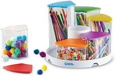 Create-a-Space See-Thru Spinning Bins, Classroom Organization, School Supplies Organizer, Desk Organization, Pen Holder, 14 Pieces