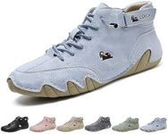 Explorer Waterproof Lightweight Unisex Outdoor Shoes for Hiking Camping & Driving Shoes High Top Chukka Boots Non-Slip Breathable Women&Men Italian Handmade Sports Shoe (Blue,14.5,14.5,Men,13)
