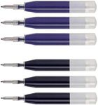 6 - Ion Gel Ink Refill [Bulk Packing] Compatible With Cross Roadster, Vice, Penatia Gelicious, and Matrix Pens, 3 Black & 3 Blue, Smooth Flow Ink