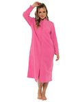 Undercover Ladies Zipped Soft Fleece Dressing Gown 4045 Pink 14-16