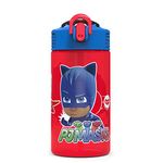 Zak Designs PJMD-T120 PJ Masks Water Bottles, 16 oz, Gekko, Owlette and Catboy