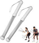 New Upgrade 2nd Generation Weighted Ropeless Battle Ropes for Home Gym,Quiet Cordless Training Rope Fitness Equipment for Women and Men,Portable Cordless Battle Rope for Home&Outdoors,2PCS(gray)