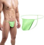 HASWECHYS Men's Sexy T-Back Underwears Micro Pouch Thongs Low-Rise G-String Thongs