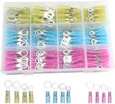 CEEYSEE 200PCS Heat Shrink Wire Connectors Kit Electrical Ring Terminal Connectors-Wire Crimp Connectors （RRZ)