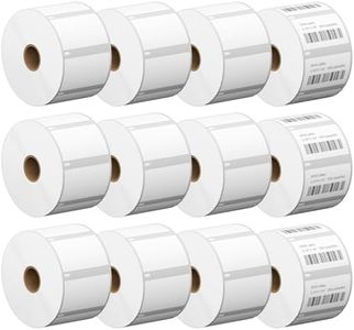 BIAlabel 2.25 x 1.25 Inch Direct Thermal Labels, 12 Rolls, 12,000 Labels