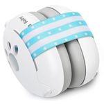 Laudexua Baby Ear Protection, Noise Cancelling Headphones for Babies and Toddlers Up to 36 Months, Comfortable Infant Ear Muffs for Effectively Help Sleep & Hearing Protection (White Blue)
